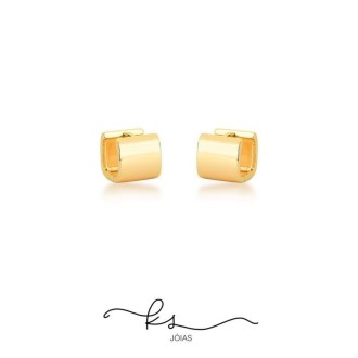 Detalhes do produto brinco argola ouro quadrada lisa 15mm x 14mm