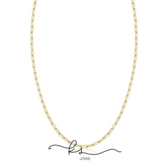 Detalhes do produto colar ouro elos cartier retangulares finos 1,5mm