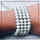 pulseira pedras colos quadrupla off white com elos ouro - Foto 1