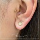 brinco ouro ear cuff correntinha zirconias - Foto 1