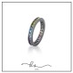 anel ródio negro aparador cravejado zircônias multicolor - Foto 1