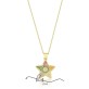 colar ouro estrela cravejada zirconias color